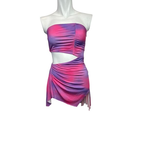 I.AM.GIA Zaria Pink Cutout Mini Dress Two-Piece Look -Size XXS - Picture 8 of 8